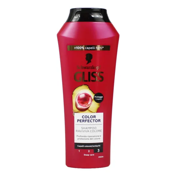 GLISS SHAMPOO COLOUR PERFECTOR PROTEZIONE COLORE CAPELLI COLORATI o SCHIARITI 250 ML