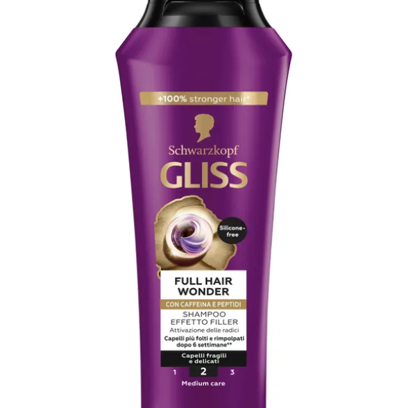 GLISS SHAMPOO FULL HAIR WONDER EFFETTO FILLER CAPELLI FRAGILI E DELICATI 250 ML