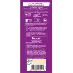 GLISS SHAMPOO FULL HAIR WONDER EFFETTO FILLER CAPELLI FRAGILI E DELICATI 250 ML