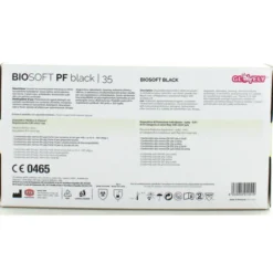 GLOVELY BIOSOFT BLACK 100 GUANTI MONOUSO IN NITRILE SENZA POLVERE COLORE NERO TAGLIA L 8-8,5