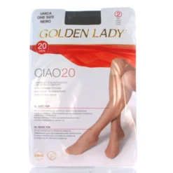 GOLDEN LADY GAMBALETTO CIAO 20DEN 2 PAIA NERO TAGLIA UNICA