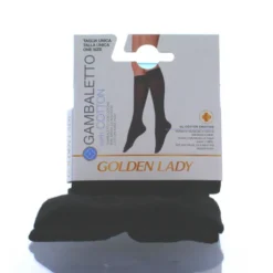 GOLDEN LADY GAMBALETTO IN COTONE NERO TAGLIA UNICA