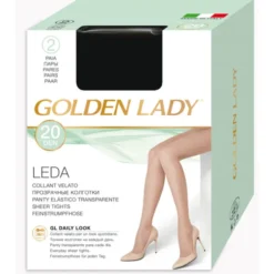 GOLDEN LADY LEDA 20 22A NERO 2 PAIA TAGLIA 3