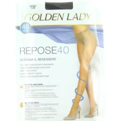 GOLDEN LADY REPOSE 40 36G NERO TAGLIA 3