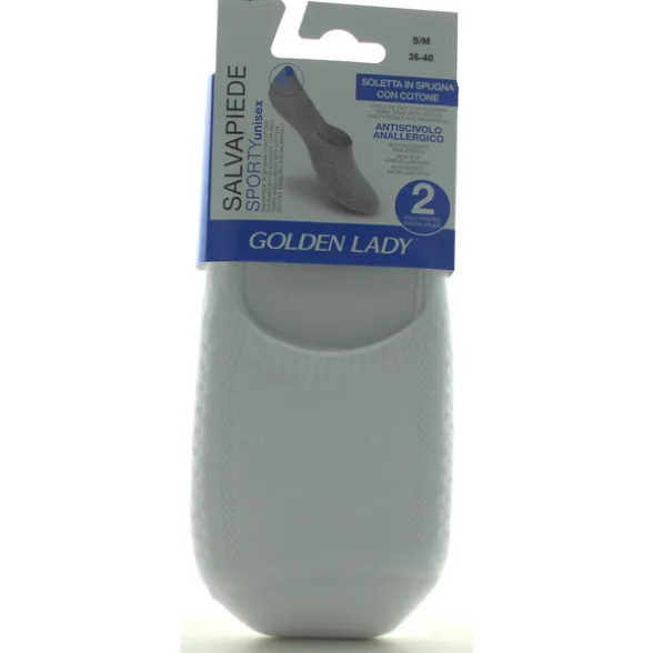 GOLDEN LADY SALVAPIEDE SPORTY BIANCO 2 PAIA TAGLIA S/M (36-40)