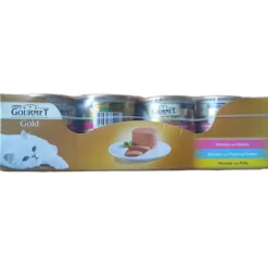 GOURMET GOLD MOUSSE 85 GR.x 24(8 pollo - 8 manzo - 8 pesce)