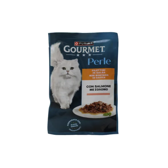GOURMET PERLE FILETTINI SALMONE GR.85