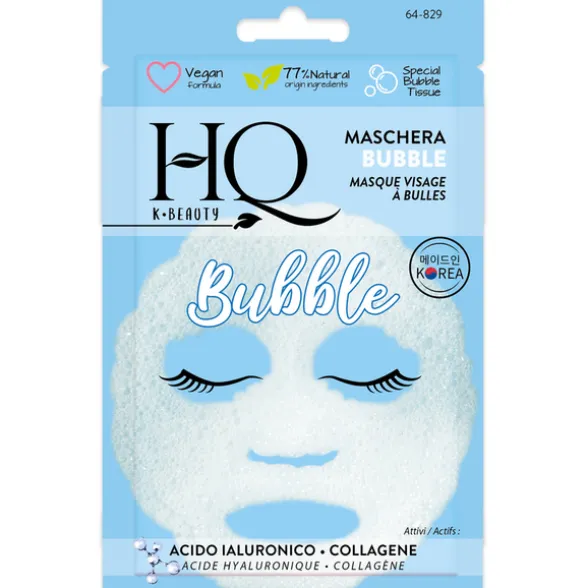 HQ MASCHERA VISO BUBBLE ACIDO IALURONICO - COLLAGENE