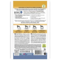 HQ MASCHERA VISO IN TESSUTO BOWL TONE UP RIGENERANTE E ILLUMINANTE