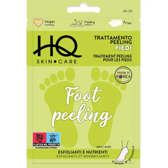 HQ SKIN CARE FOOT PEELING TRATTAMENTO PIEDI ESFOLIANTI e NUTRIENTI 1 PAIO
