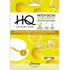 HQ SKIN CARE PATCH OCCHI HYDRA e DEPUFF AL LIMONE DEFATICANTE e IDRATANTE 4 PEZZI