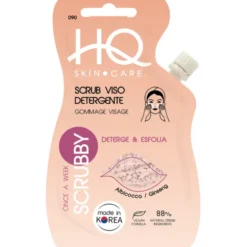 HQ SKIN CARE SCRUBBY SCRUB VISO DETERGENTE DETERGE & ESFOLIA ALBICOCCA e GINSENG 15 ML