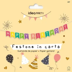 IDEA PARTY FESTONE HAPPY BIRTHDAY IN CARTA