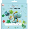 IDEA PARTY LETS CELEBRATE KIT 5 PZ BIRTHDAY DINOSAURO