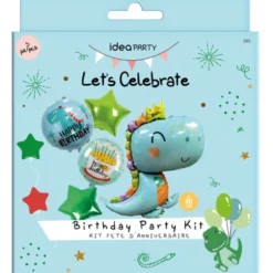 IDEA PARTY LETS CELEBRATE KIT 5 PZ BIRTHDAY DINOSAURO