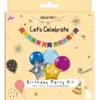 IDEA PARTY LETS CELEBRATE KIT 6 PZ HAPPY BIRTHDAY