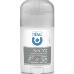 INFASIL DEODORANTE STICK NEUTRO TRIPLA PROTEZIONE EFFICACIA NO STOP 24 ORE 40 ML