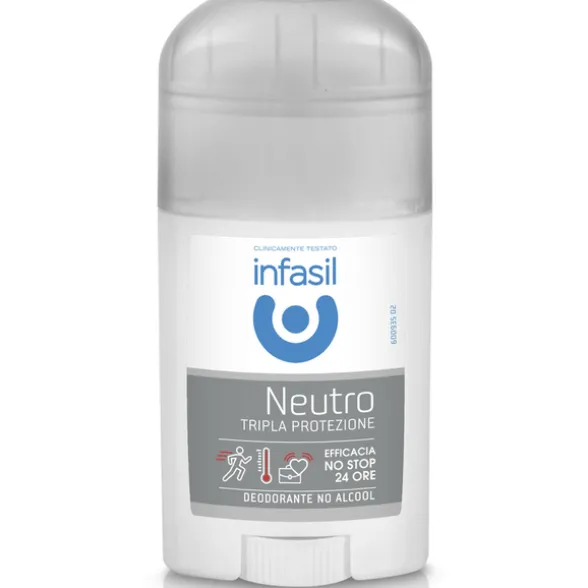 INFASIL DEODORANTE STICK NEUTRO TRIPLA PROTEZIONE EFFICACIA NO STOP 24 ORE 40 ML
