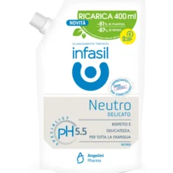 INFASIL INTIMO NEUTRO DELICATO pH 5.5 RICARICA BUSTA 400 ML