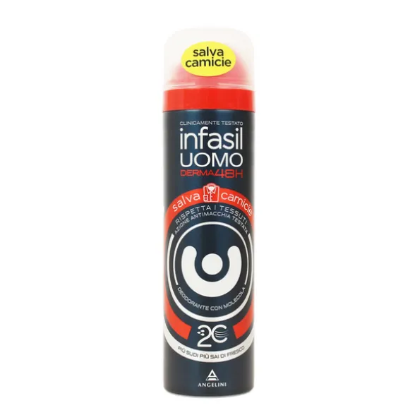 INFASIL UOMO DEODORANTE SPRAY DERMA 48 ORE SALVA CAMICIA 150 ML
