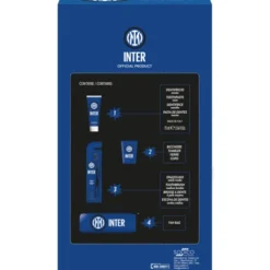 INTER COFANETTO; SPAZZOLINO + DENTIFRICIO MENTA 75 ML + BICCHIERE + ASTUCCIO