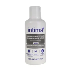 INTIMA+ DETERGENTE INTIMO UOMO RINFRESCANTE PH 5,5 ANTIBATTERICO AL MENTOLO E SANDALO 500 ML