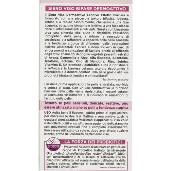 I PROVENZALI AVENA SIERO VISO BIFASE DERMOATTIVO 30 ML
