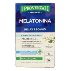 I PROVENZALI MELATONINA RELAX E SONNO SENZA LATTOSIO SENZA GLUTINE 60 COMPRESSE INTEGRATORE ALIMENTARE