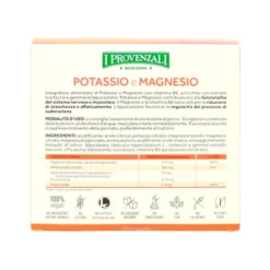 I PROVENZALI POTASSIO E MAGNESIO RICARICA E VITALITA' 20 BUSTINE IDROSOLUBILI INTEGRATORE ALIMENTARE