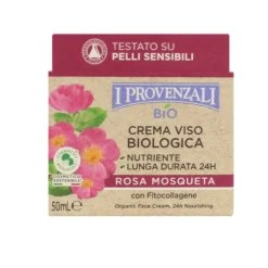I PROVENZALI ROSA MOSQUETA BIO CREMA VISO 24H NUTRIENTE PELLI NORMALI - MISTE 50 ML