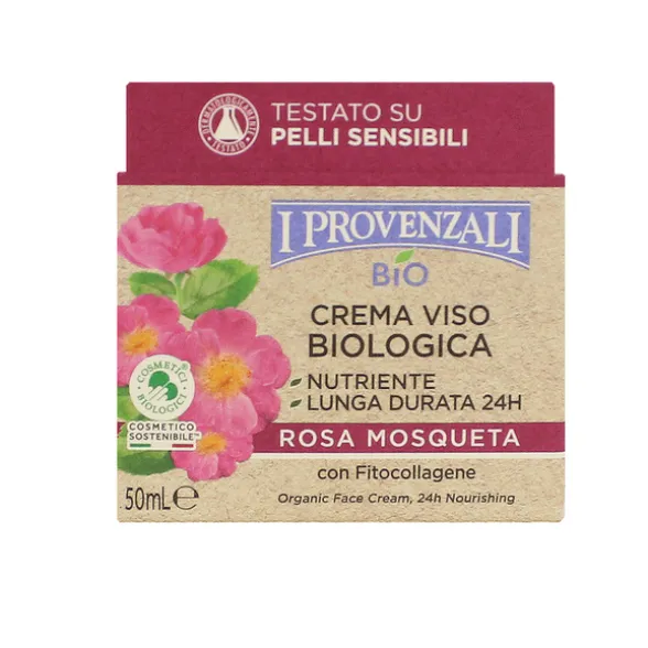I PROVENZALI ROSA MOSQUETA BIO CREMA VISO 24H NUTRIENTE PELLI NORMALI - MISTE 50 ML