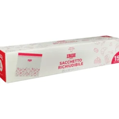 IRGE CASA BUSTA ALIMENTARE RICHIUDIBILE CON ZIP 15 PEZZI 25x20 2 LITRI