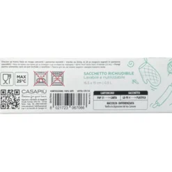 IRGE CASA BUSTA ALIMENTARE RICHIUDIBILE CON ZIP 25 PEZZI 16,5x15 0,5 LITRI