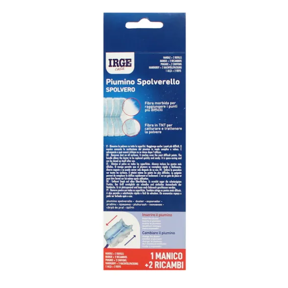 IRGE CASA PIUMINO SPOLVERELLO STARTER KIT 3 PZ - 1 MANICO + 2 RICAMBI