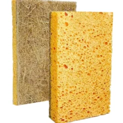 IRGE CASA SPUGNA ABRASIVA FIBRE DI COCCO + CELLULOSA 2 PEZZI
