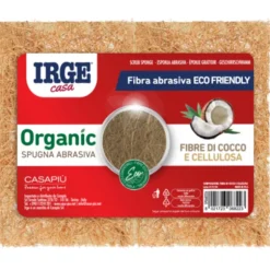 IRGE CASA SPUGNA ABRASIVA FIBRE DI COCCO + CELLULOSA 2 PEZZI