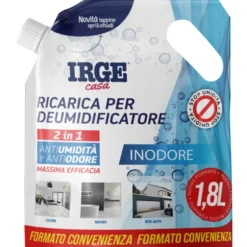 IRGE DEUMIDIFICATORE 2in1 ANTIUMIDITA' E ANTIODORE RICARICA INODORE 1,8 LITRI