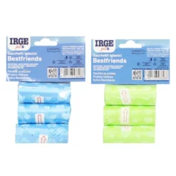 IRGE PET SACCHETTI IGIENICI CON LACCI 45 PEZZI ASSORTITI IN 2 COLORI