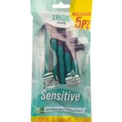 IRGE RASOIO SENSITIVE 3 LAME 5 PEZZI USA E GETTA