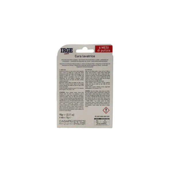 IRGE TABS CURA LAVATRICE 3in1 ANTICALCARE, AZIONE PULENTE, DEODORANTE, 6 PEZZI