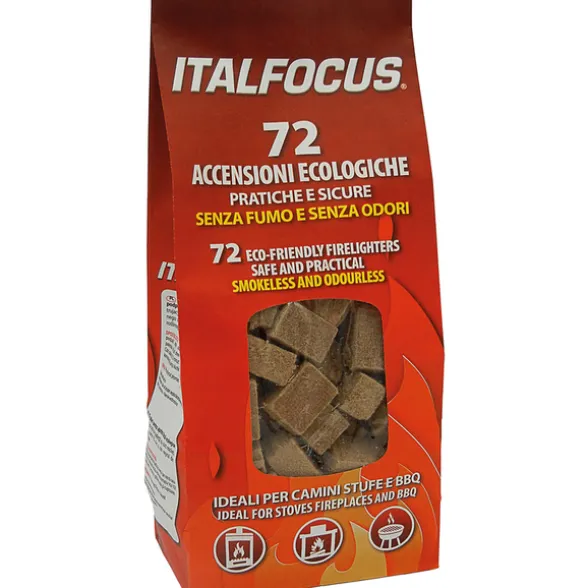 ITALFOCUS SACCO 72 ACCENSIONI ECOLOGICHE PER CAMINI STUFE E BBQ