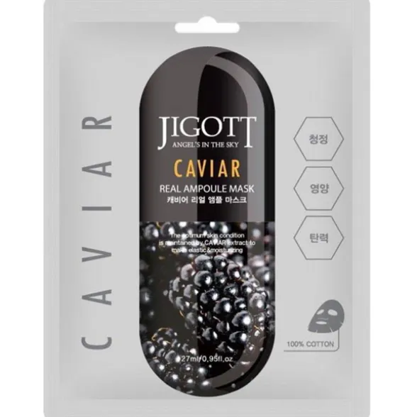 JIGOTT CAVIAR MASCHERA VISO 100% COTONE