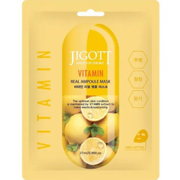 JIGOTT VITAMIN MASCHERA VISO 100% COTONE