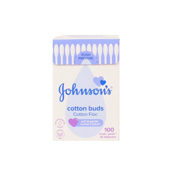 JOHNSON'S COTTON FIOC SCATOLA IN CARTA 100 PEZZI