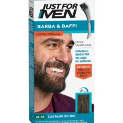 JUST FOR MEN COLORANTE BARBA & BAFFI SENZA AMMONIACA M-45 CASTANO SCURO