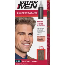 JUST FOR MEN SHAMPOO COLORANTE UOMO H-25 CASTANO CHIARO
