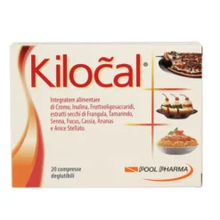 KILOCAL INTEGRATORE ALIMENTARE DI CROMO e INULINA 20 COMPRESSE