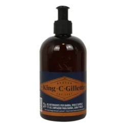 KING C GILLETTE DETERGENTE BARBA e VISO 350 ML