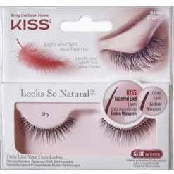 KISS CIGLIA LOOKS SO NATURAL SHY KIT 1 PAIO DI CIGLIA FINTE ARTIFICIALI + COLLA 1 gr