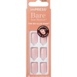 KISS imPRESS BARE COLOR ISTINCT 30 NAILS ADHESIVE